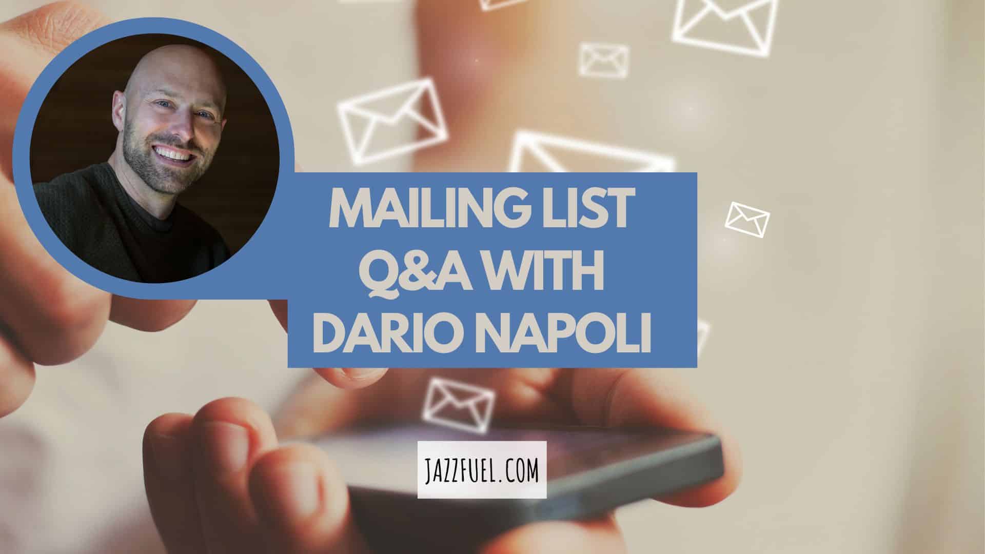 Mailing List Building with Guitarist Dario Napoli
